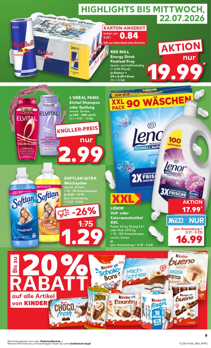 Kaufland catalog page 9 — 2026-07-20 to 2026-07-22
