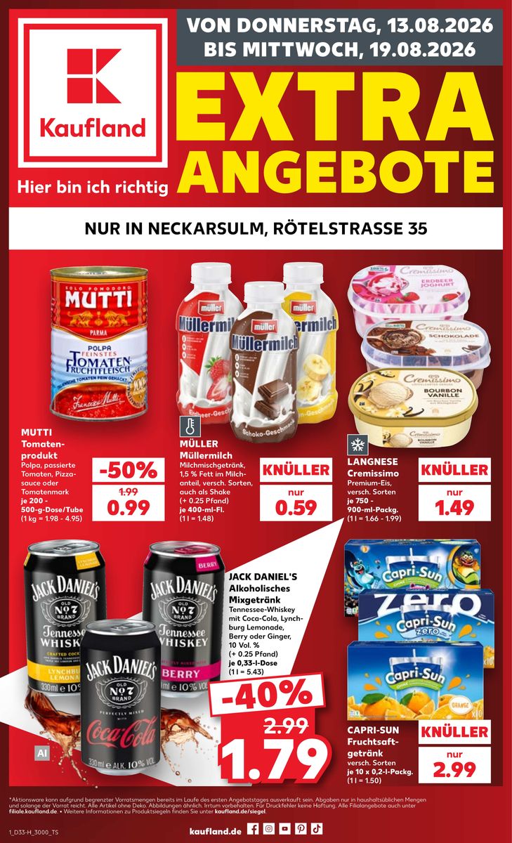 Kaufland catalog 2026-08-13 to 2026-08-19