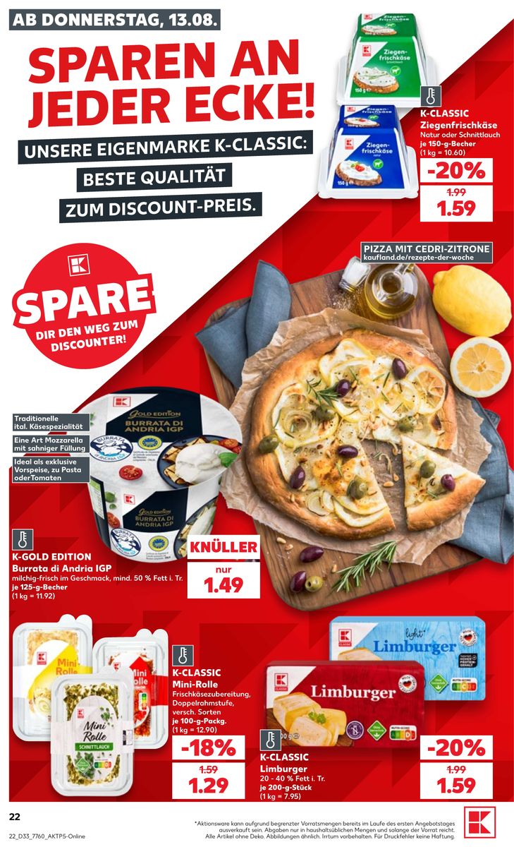 Kaufland catalog page 22 — 2026-08-13 to 2026-08-19