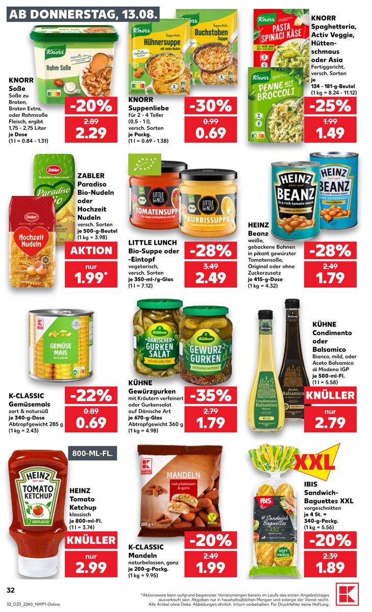 Kaufland catalog page 32 — 2026-08-13 to 2026-08-19
