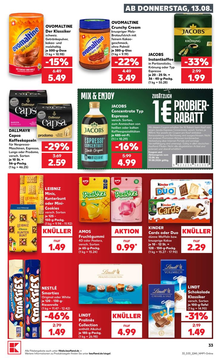 Kaufland catalog page 33 — 2026-08-13 to 2026-08-19