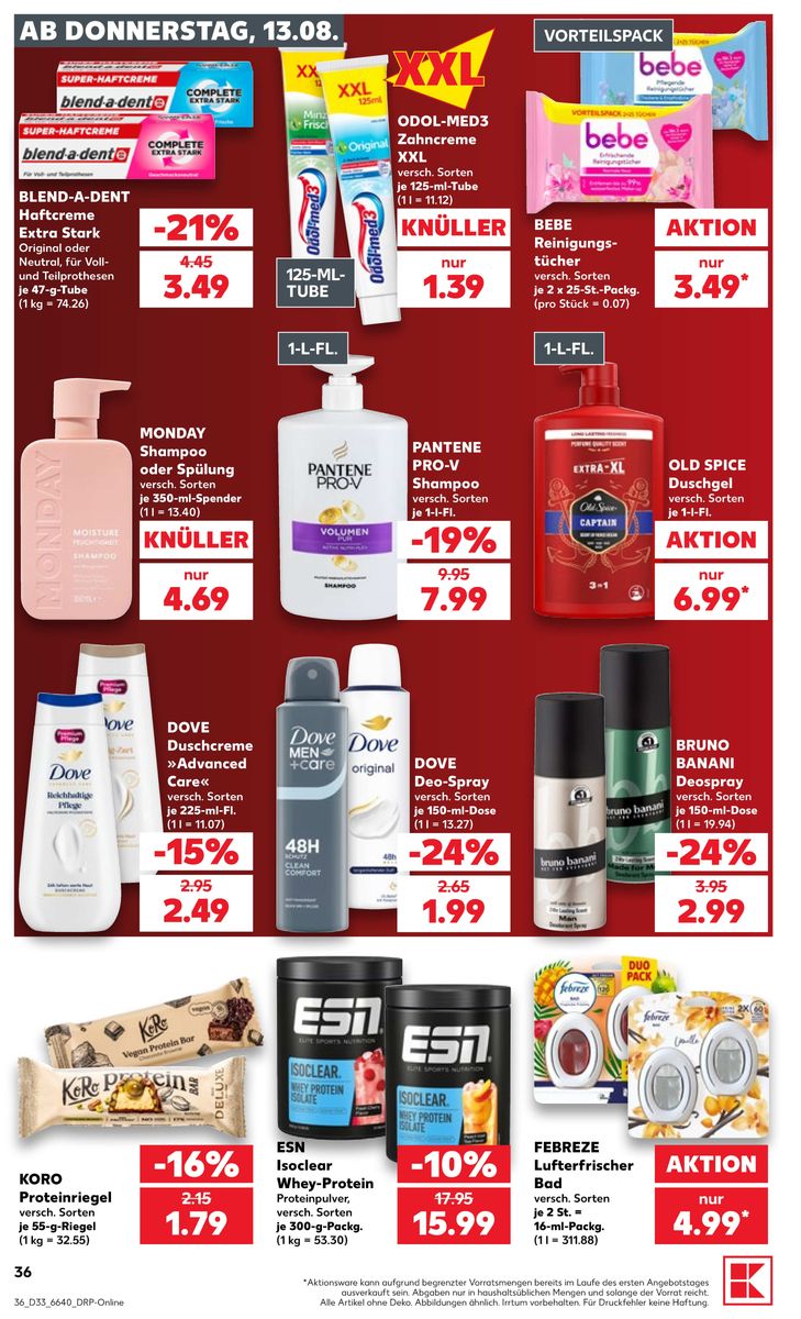 Kaufland catalog page 36 — 2026-08-13 to 2026-08-19