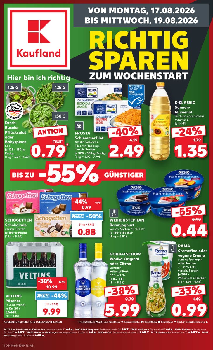 Kaufland catalog 2026-08-17 to 2026-08-19