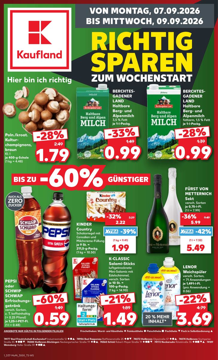 Kaufland catalog 2026-09-07 to 2026-09-09