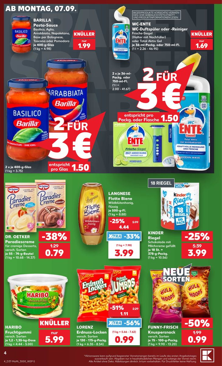 Kaufland catalog page 4 — 2026-09-07 to 2026-09-09
