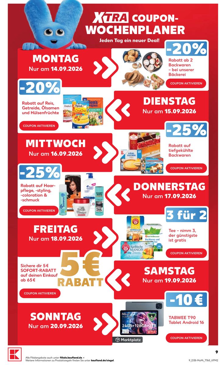 Kaufland catalog page 9 — 2026-09-14 to 2026-09-16