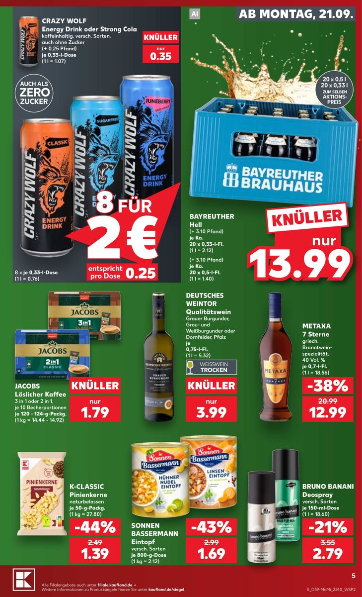 Kaufland catalog page 5 — 2026-09-21 to 2026-09-23