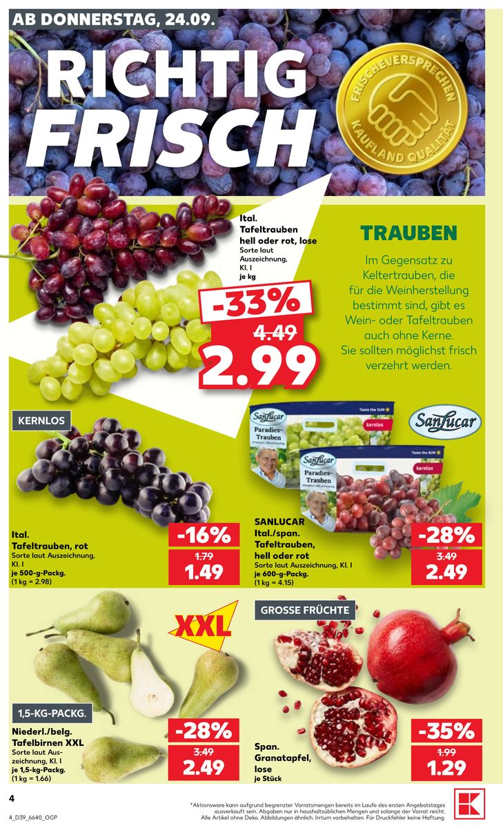 Kaufland catalog page 4 — 2026-09-24 to 2026-09-30