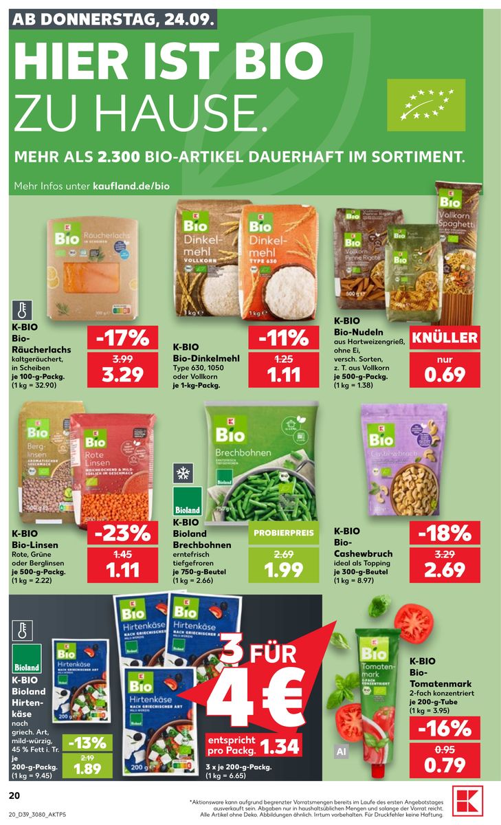 Kaufland catalog page 20 — 2026-09-24 to 2026-09-30