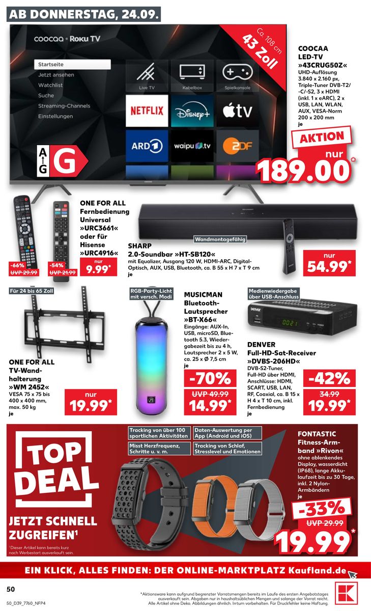 Kaufland catalog page 50 — 2026-09-24 to 2026-09-30