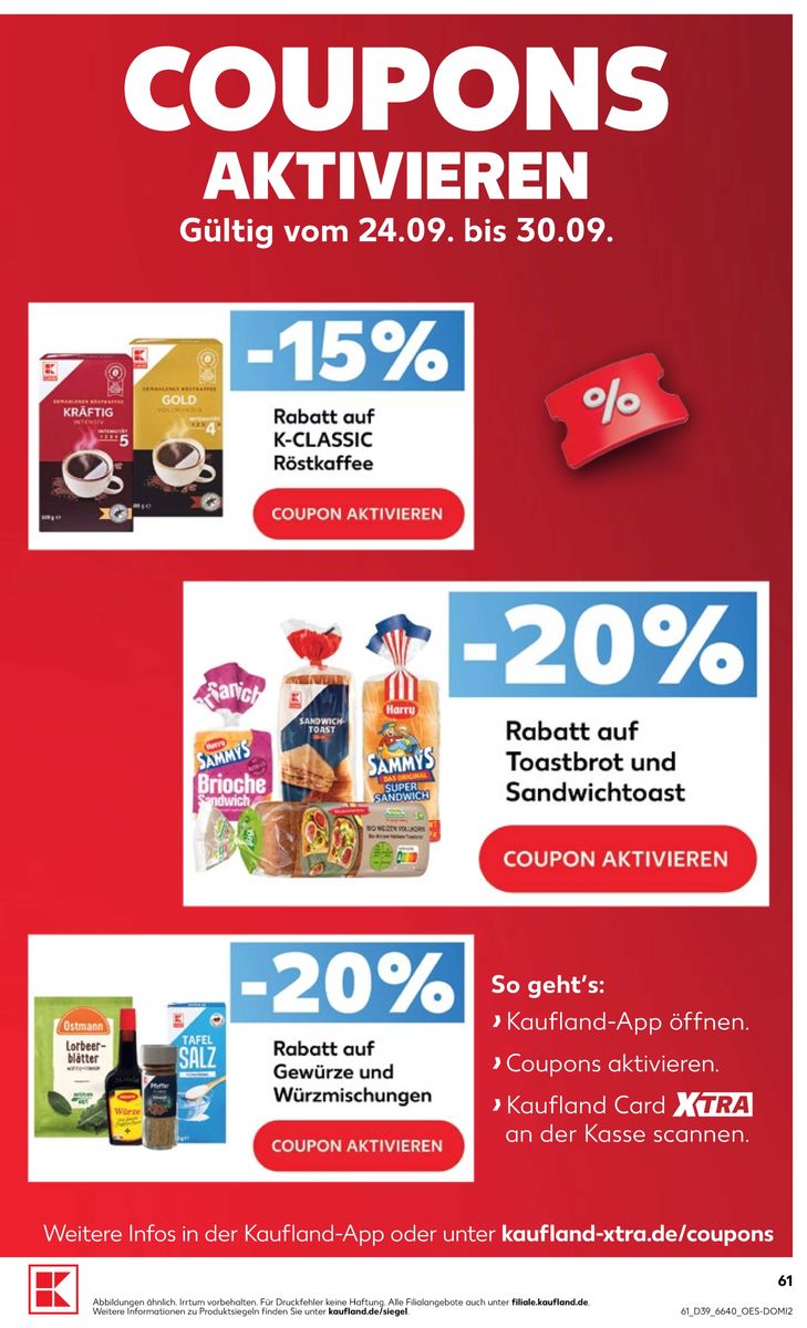 Kaufland catalog page 61 — 2026-09-24 to 2026-09-30