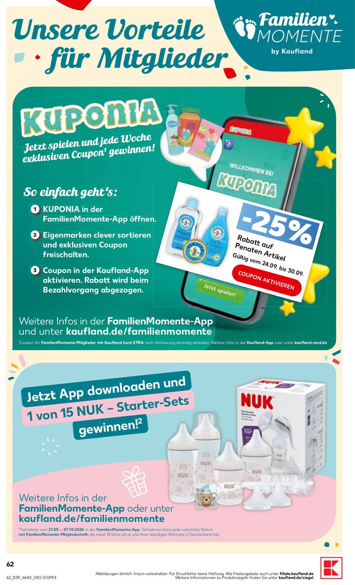 Kaufland catalog page 62 — 2026-09-24 to 2026-09-30