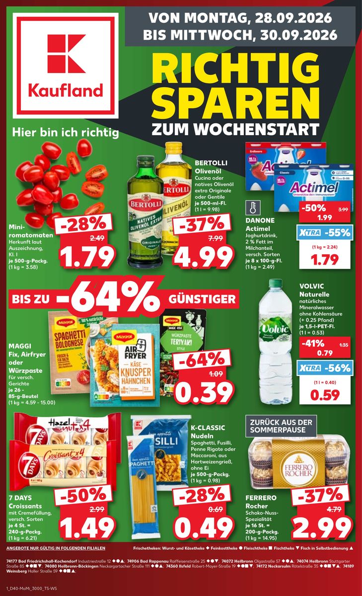 Kaufland catalog 2026-09-28 to 2026-09-30