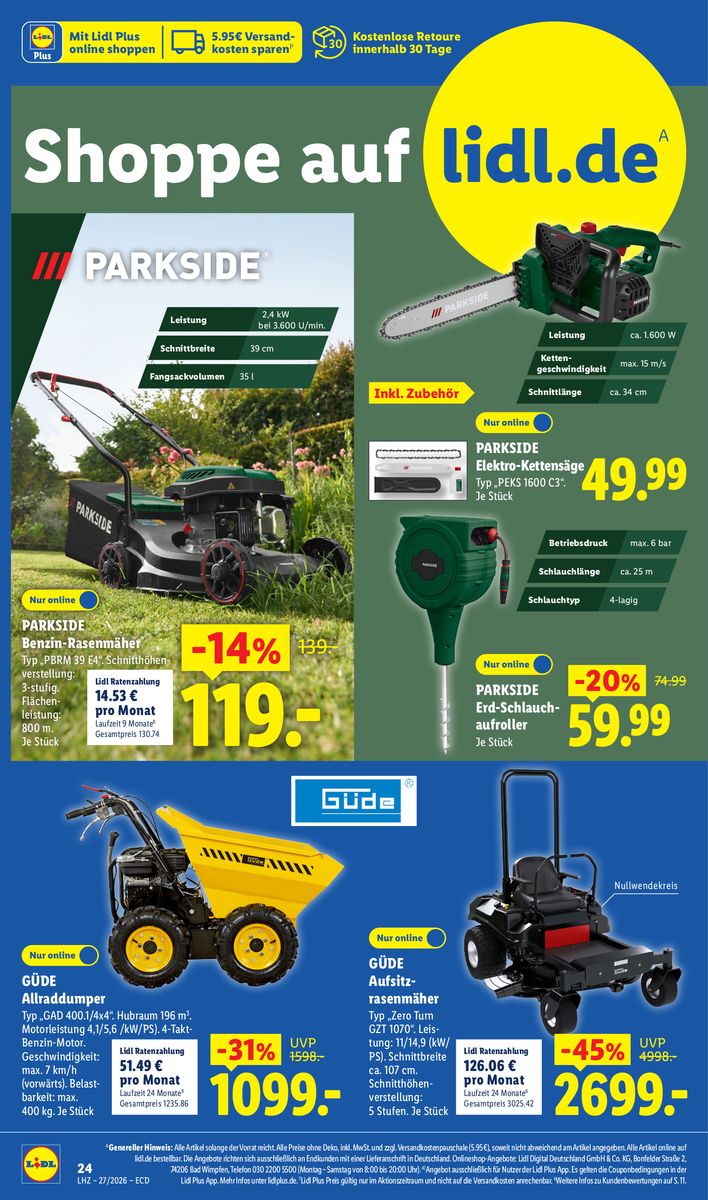 Lidl catalog page 20 — 2026-06-29 to 2026-07-04