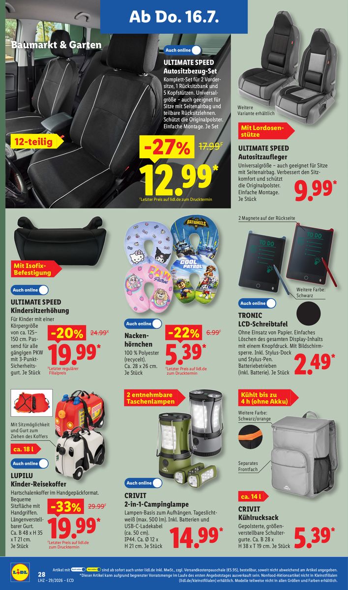 Lidl catalog page 28 — 2026-07-13 to 2026-07-18