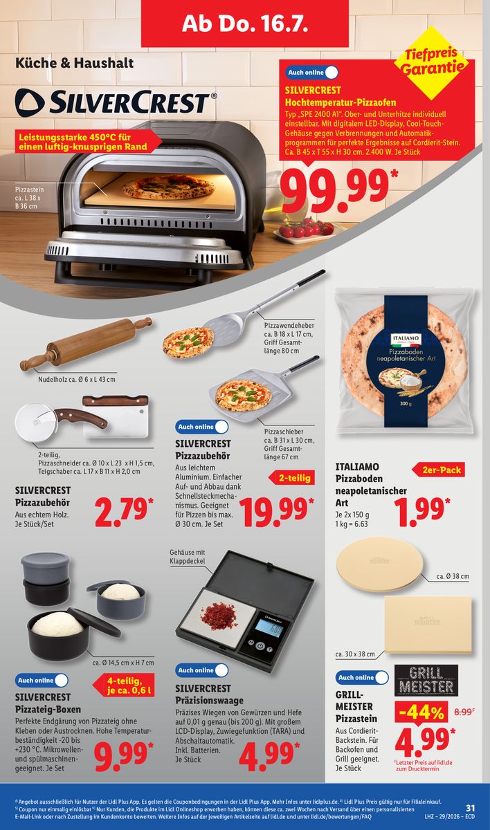Lidl catalog page 31 — 2026-07-13 to 2026-07-18