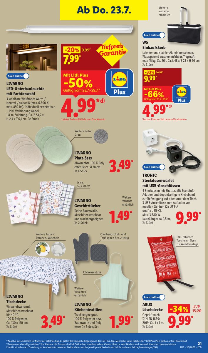 Lidl catalog page 19 — 2026-07-20 to 2026-07-25