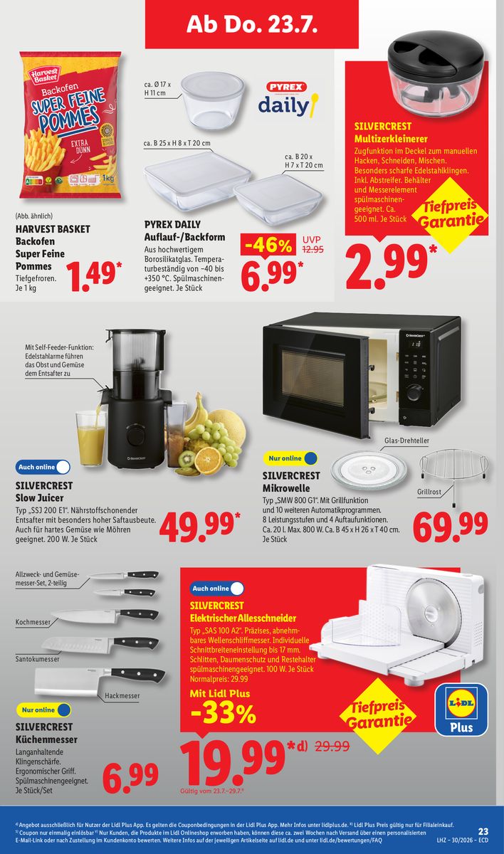 Lidl catalog page 23 — 2026-07-20 to 2026-07-25