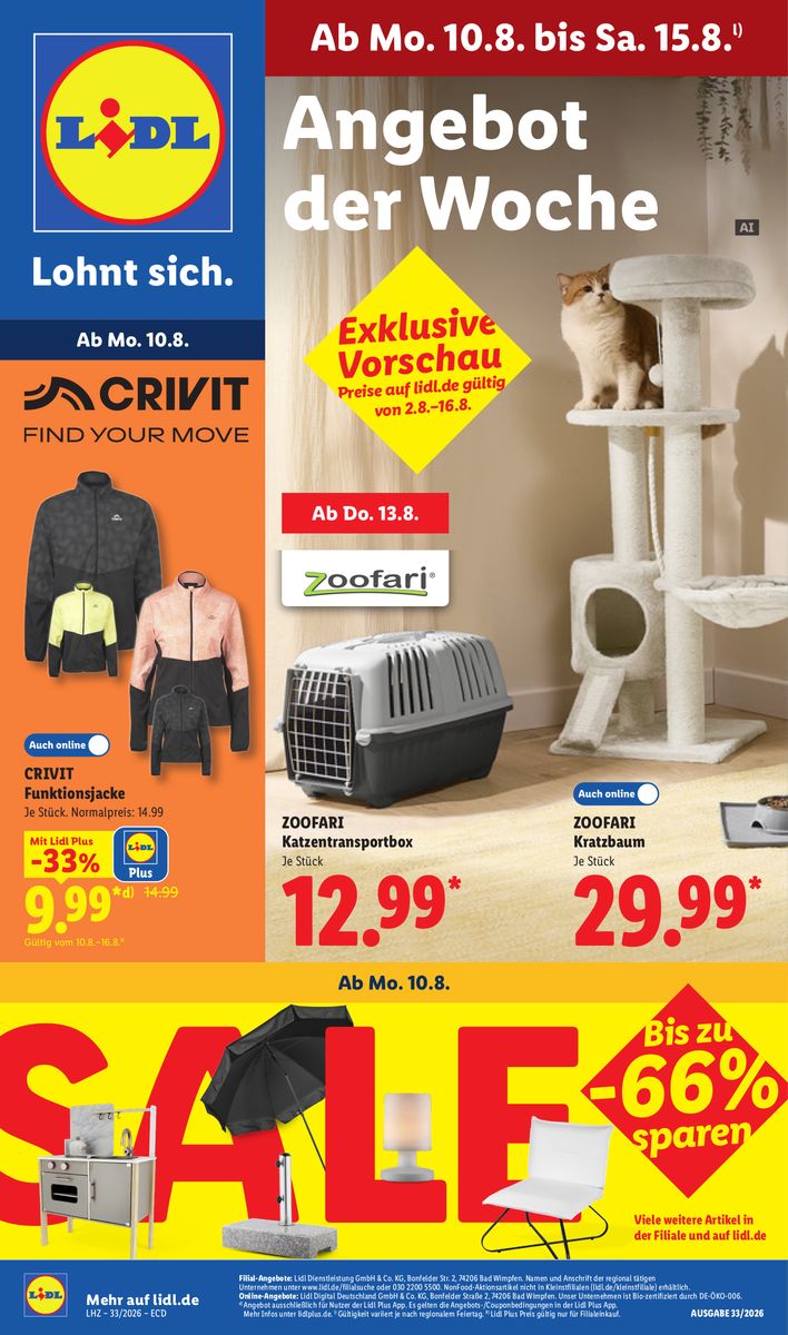 Lidl catalog 2026-08-10 to 2026-08-15