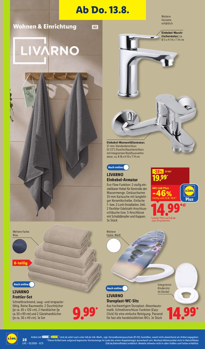 Lidl catalog page 28 — 2026-08-10 to 2026-08-15