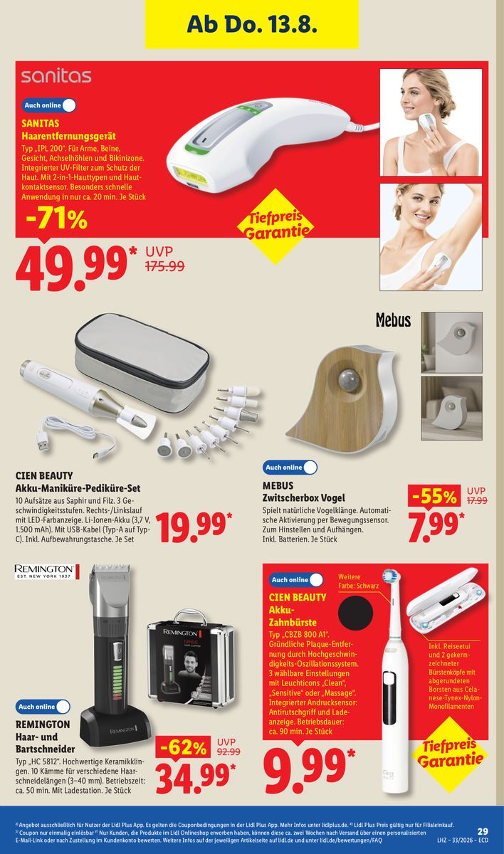 Lidl catalog page 29 — 2026-08-10 to 2026-08-15
