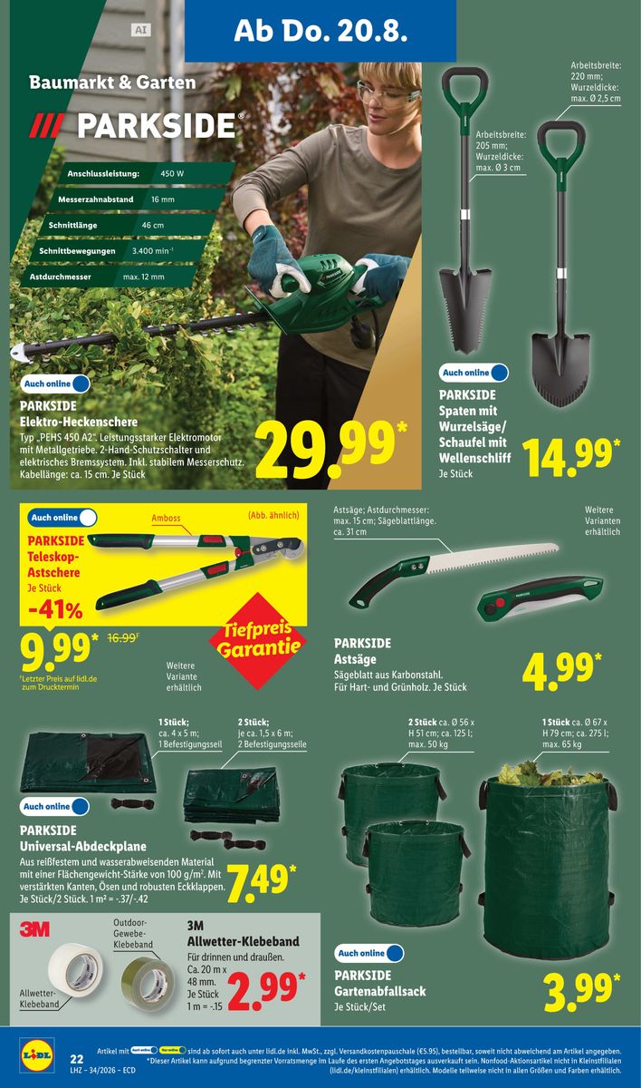 Lidl catalog page 20 — 2026-08-17 to 2026-08-22