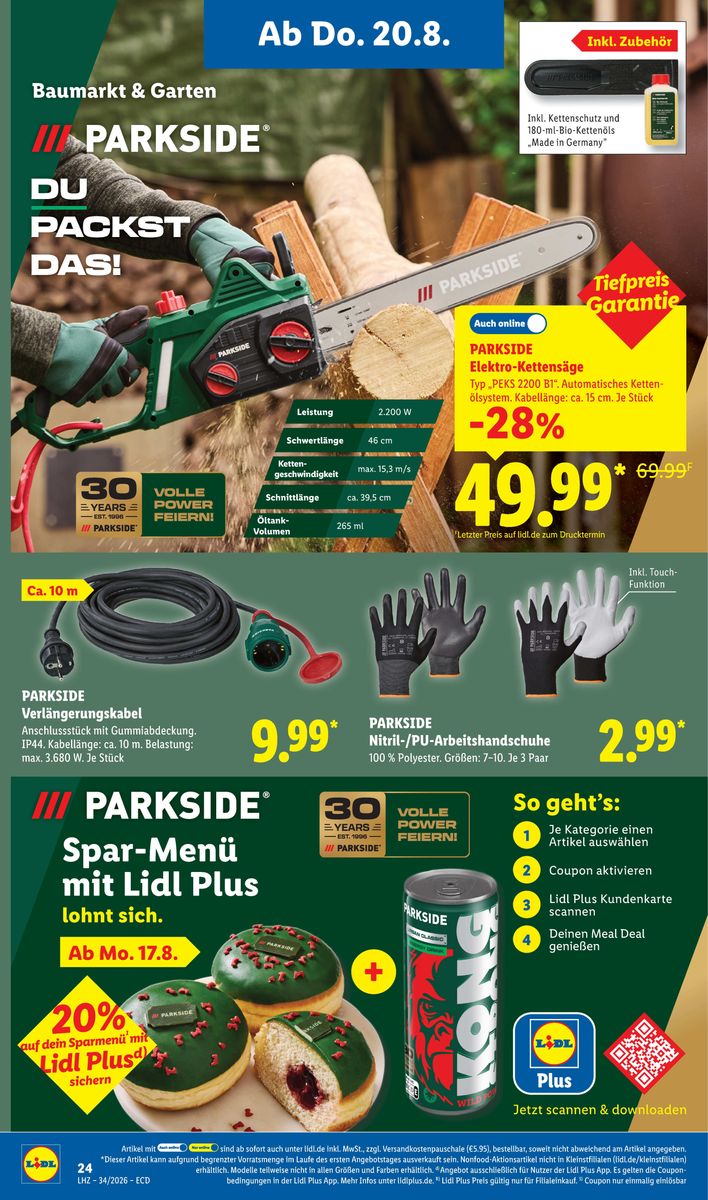 Lidl catalog page 22 — 2026-08-17 to 2026-08-22