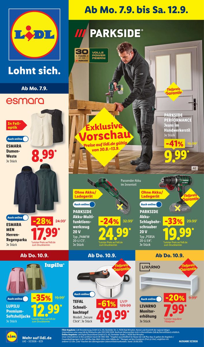 Lidl catalog 2026-09-07 to 2026-09-12