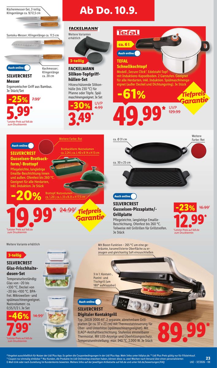 Lidl catalog page 23 — 2026-09-07 to 2026-09-12
