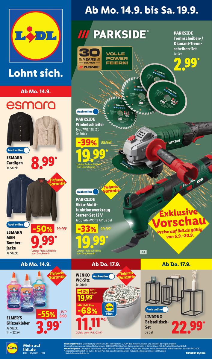 Lidl catalog 2026-09-14 to 2026-09-19