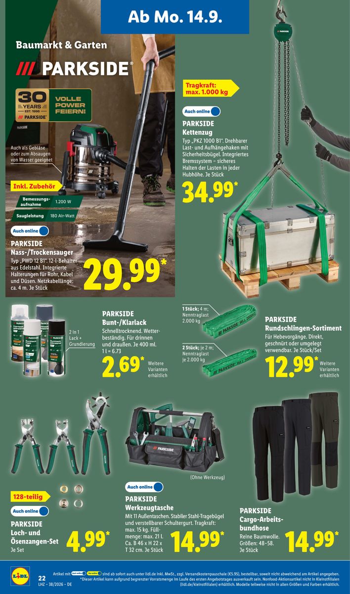 Lidl catalog page 16 — 2026-09-14 to 2026-09-19