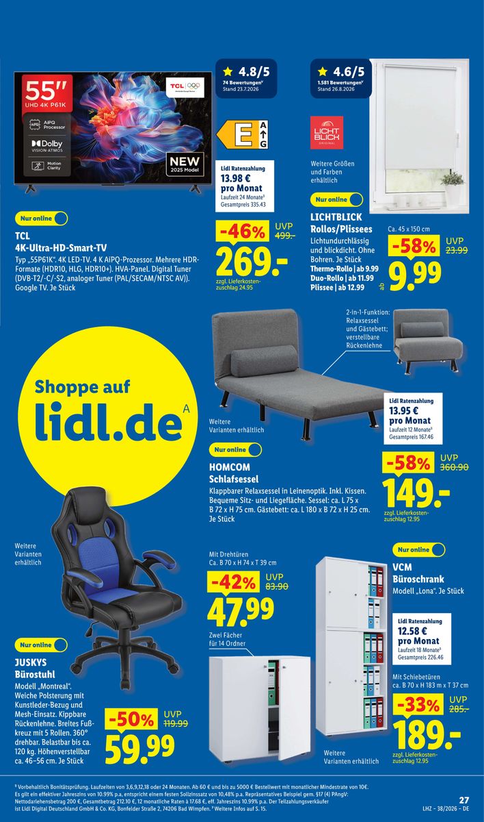 Lidl catalog page 27 — 2026-09-14 to 2026-09-19