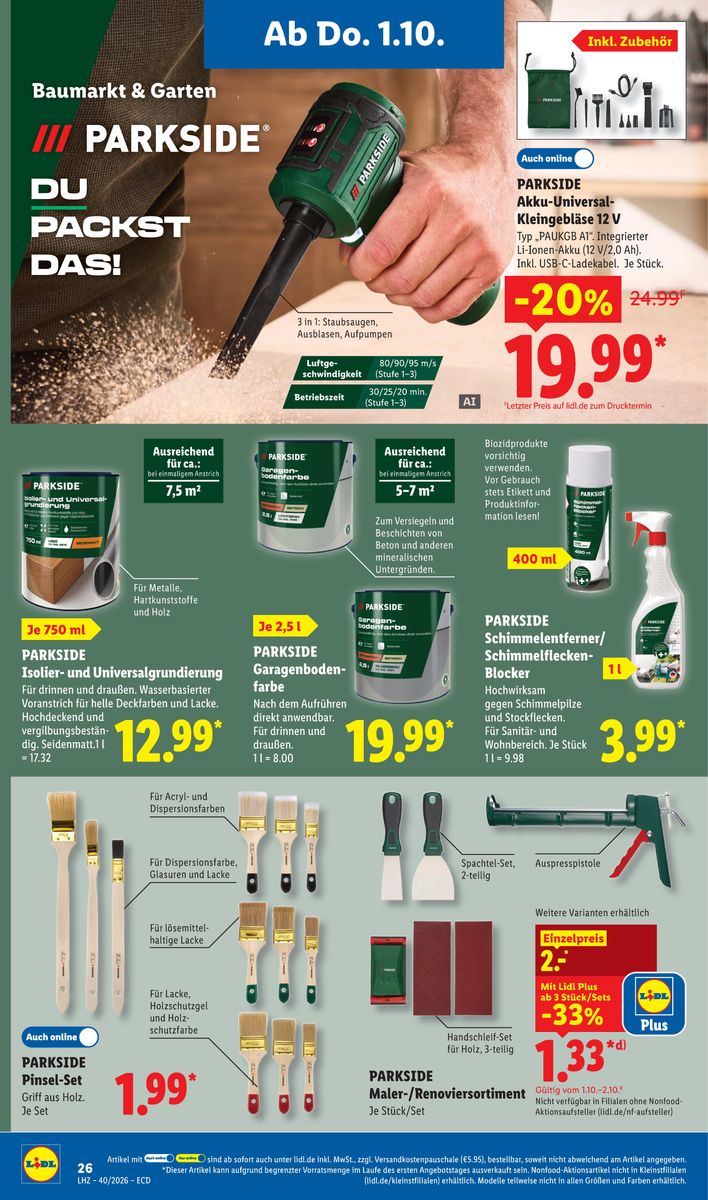 Lidl catalog page 18 — 2026-09-28 to 2026-10-03