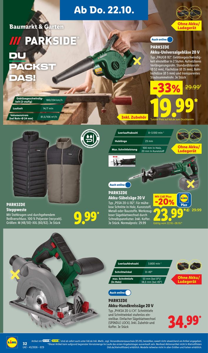 Lidl catalog page 20 — 2026-10-19 to 2026-10-24