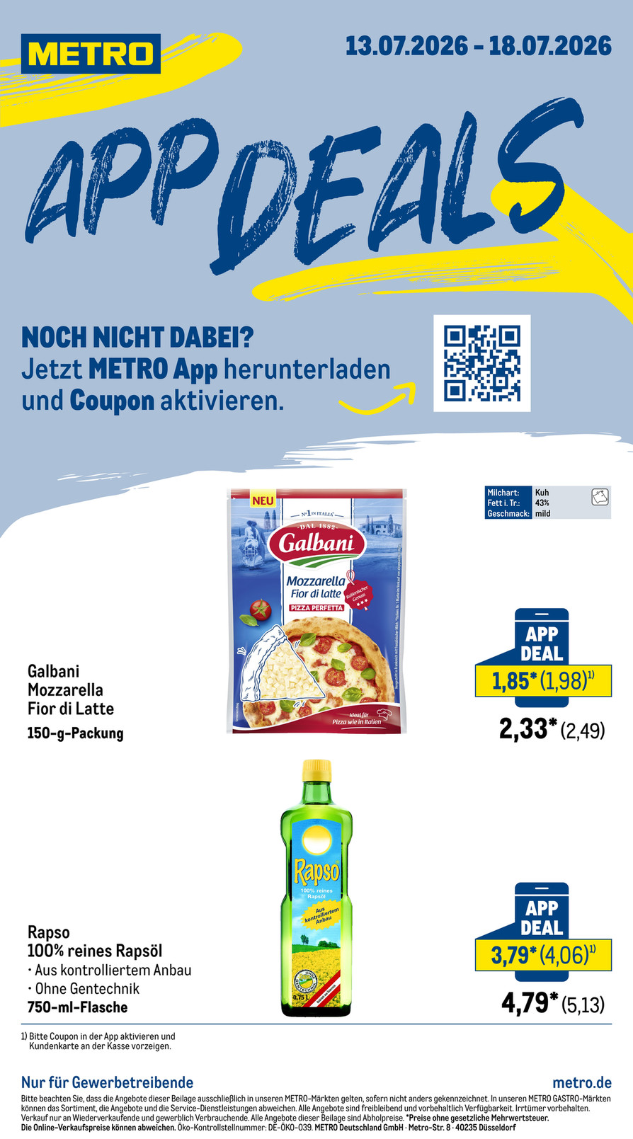 Metro catalog cover
