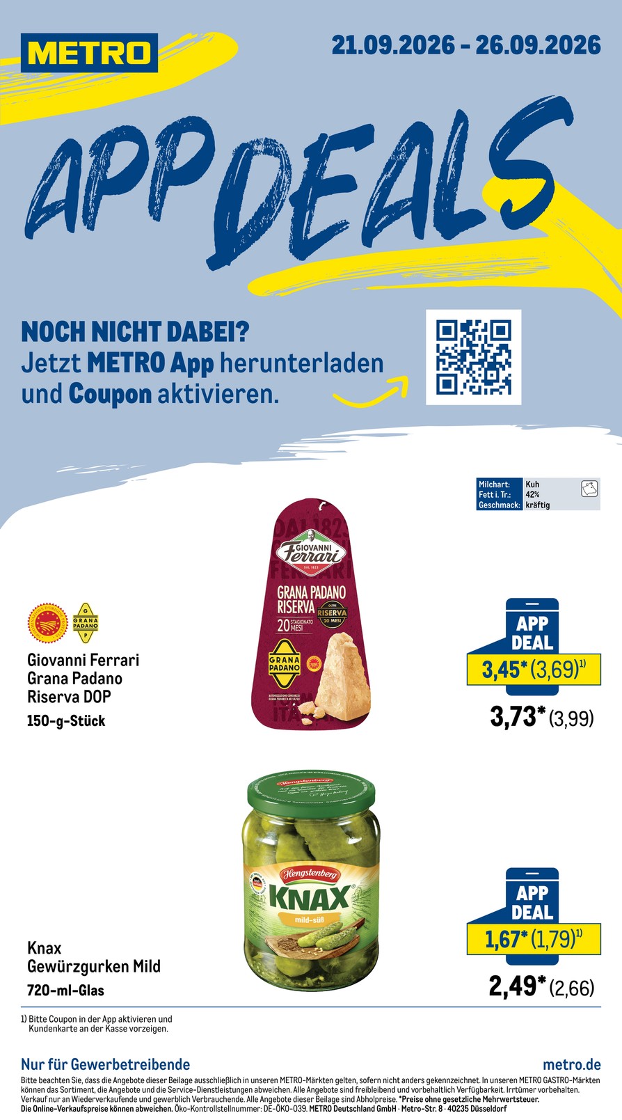 Metro catalog cover