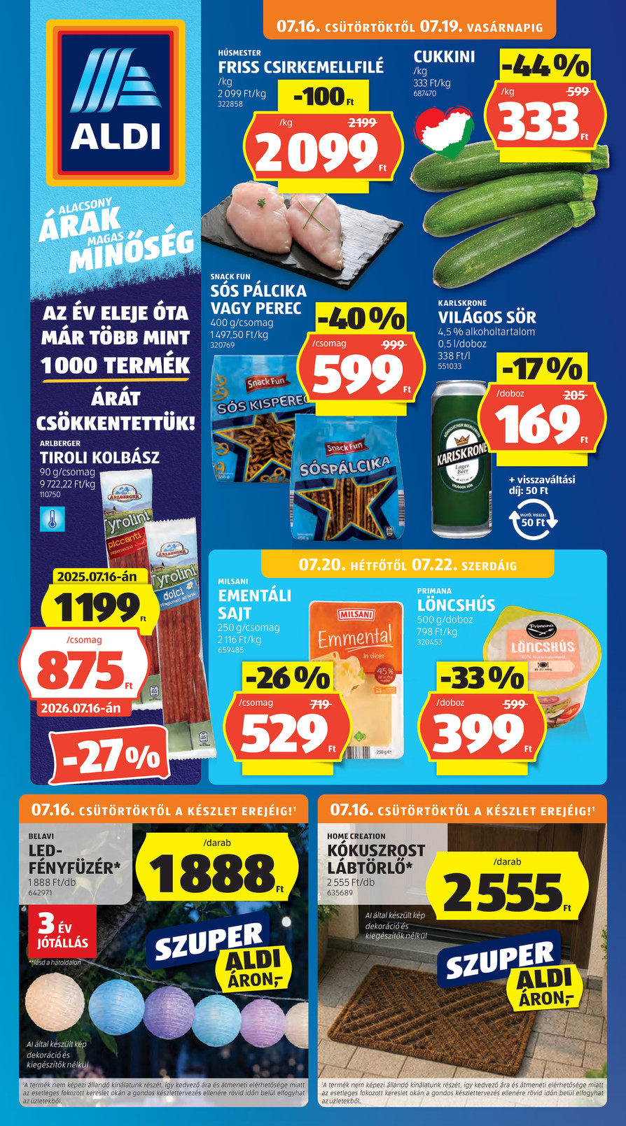 Aldi catalog page 1 — 2026-07-16 to 2026-07-16