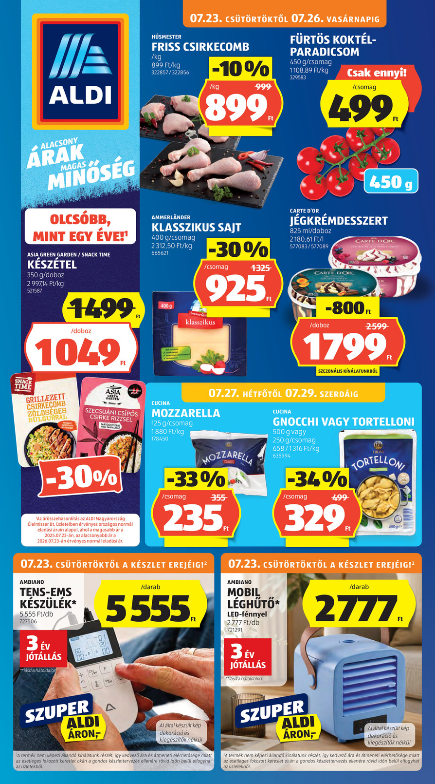 Aldi catalog page 1 — 2026-07-23 to 2026-07-23