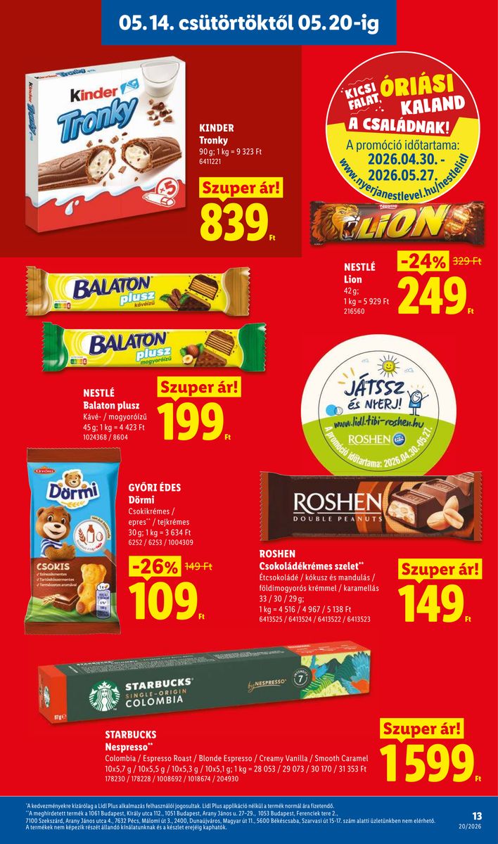 Lidl catalog page 13 — 2026-05-11 to 2026-05-16