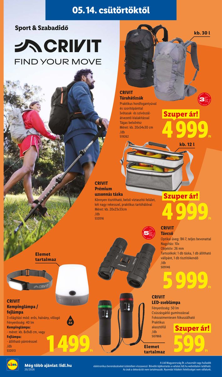 Lidl catalog page 30 — 2026-05-11 to 2026-05-16