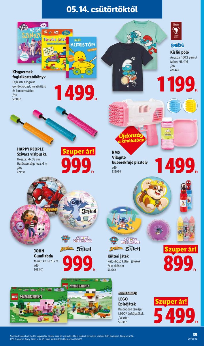 Lidl catalog page 39 — 2026-05-11 to 2026-05-16