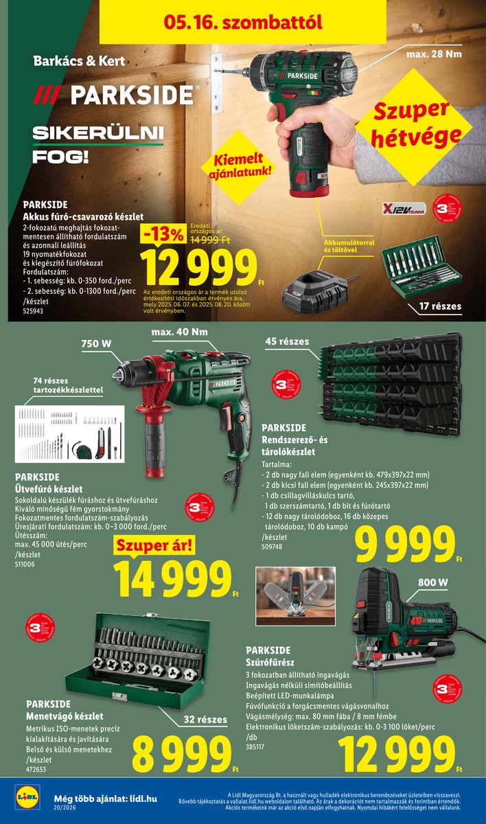Lidl catalog page 46 — 2026-05-11 to 2026-05-16