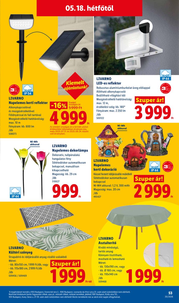 Lidl catalog page 53 — 2026-05-11 to 2026-05-16