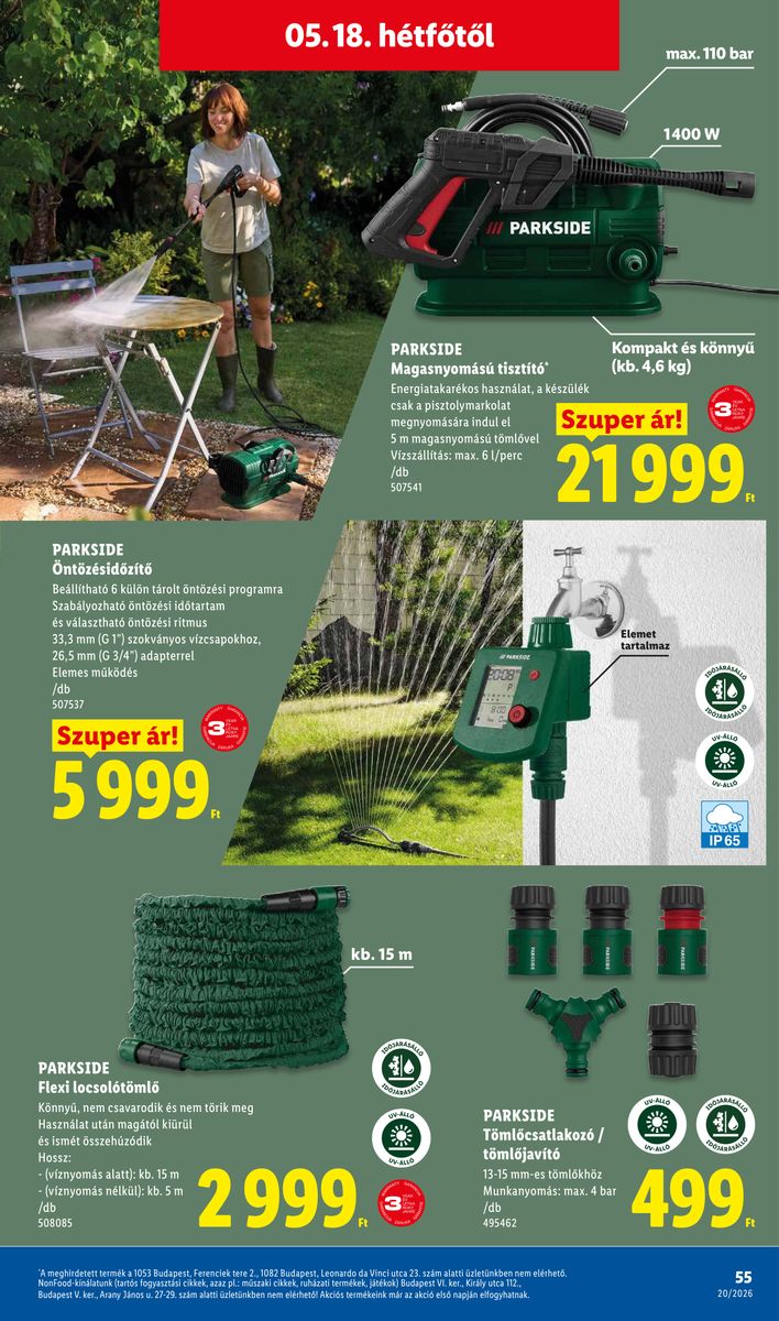 Lidl catalog page 55 — 2026-05-11 to 2026-05-16