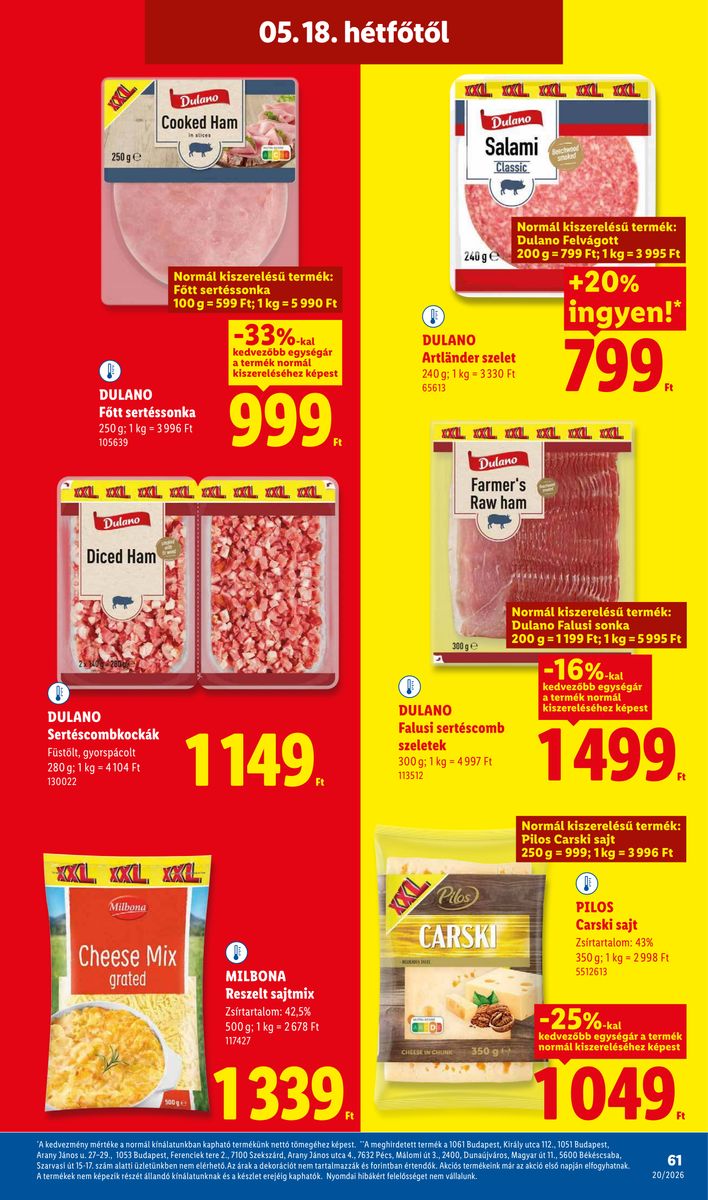 Lidl catalog page 61 — 2026-05-11 to 2026-05-16