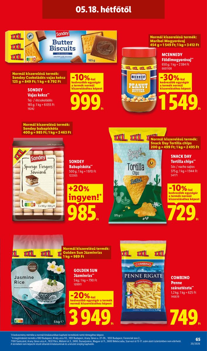 Lidl catalog page 65 — 2026-05-11 to 2026-05-16