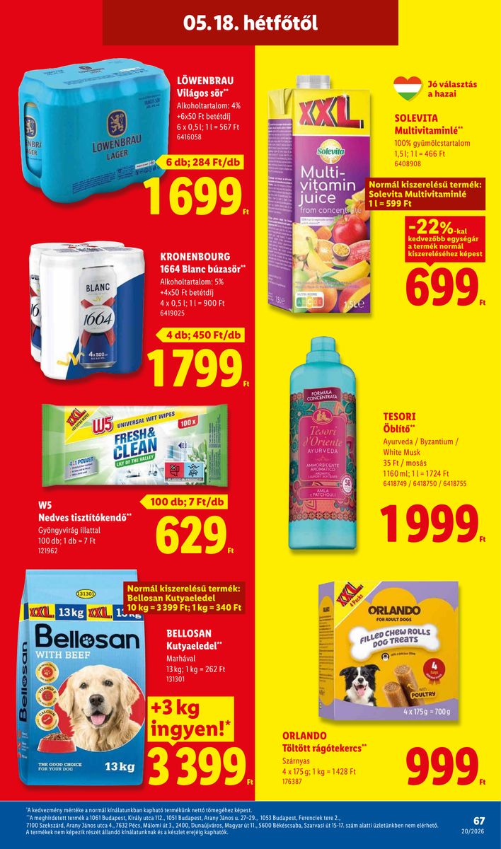 Lidl catalog page 67 — 2026-05-11 to 2026-05-16