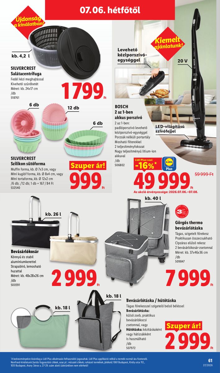 Lidl catalog page 61 — 2026-06-29 to 2026-07-04