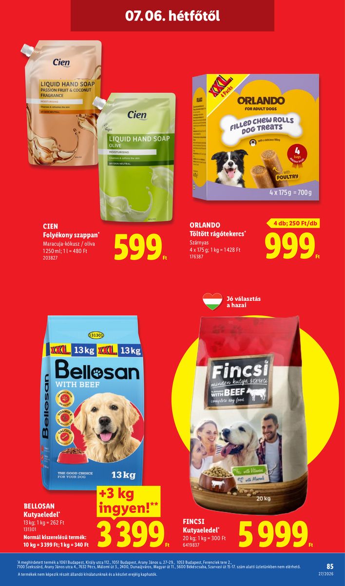 Lidl catalog page 85 — 2026-06-29 to 2026-07-04