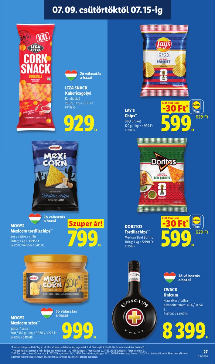 Lidl catalog page 27 — 2026-07-06 to 2026-07-11